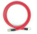 End Game 2 AWG Gauge Marine Grade Battery Cables, Made in USA, Fully Assembled with Heavy Duty Tinned Lugs, 1ft-15ft Lengths Available (Single Red, 12ft - 5/16” Lugs)