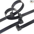 24 Inch Heavy Duty Zip Ties Black (50-Pack) 250 lb Tensile Strength, UV Resistant & Weatherproof for Outdoor Use, Long Plastic Cable Ties for Bundling, Organizing