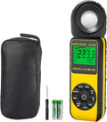 Digital Illuminance Light Meter,0.01~300,000 Measurement Range Lux Meter Foot Candles Luxmeter with 270º Rotated Sensor for Indoor Outdoor Light Meters for Plants (AP-881E)