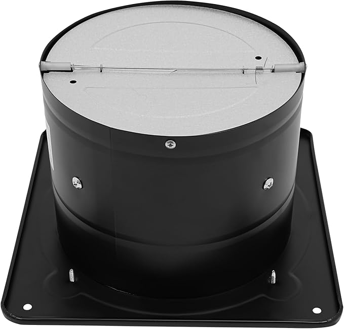 8 Inch Exhaust Fan, 110V 80W Industrial Axial Flow Fan Portable Ventilation Fan with Backdraft Damper, Wall Mount Utility Blower Ventilator Extractor for Garage Shops Kitchen, 2600RPM