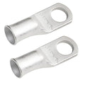 SELTERM 2pcs 4 AWG 5/16" Stud Tinned Copper Wire Lugs, Battery Lugs, Ring Terminals, Battery Cable Ends, 4 Guage Ring Terminal Connectors, UL Marine Grade Electrical Battery Terminal Connectors