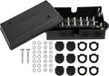 Buyers Products 5601114 14 Terminal Junction Box, Durable Polymer Box With Plain Terminals, Weather-Resistant, Easy Consolidation for Truck Wiring, Semi-Truck Accessories