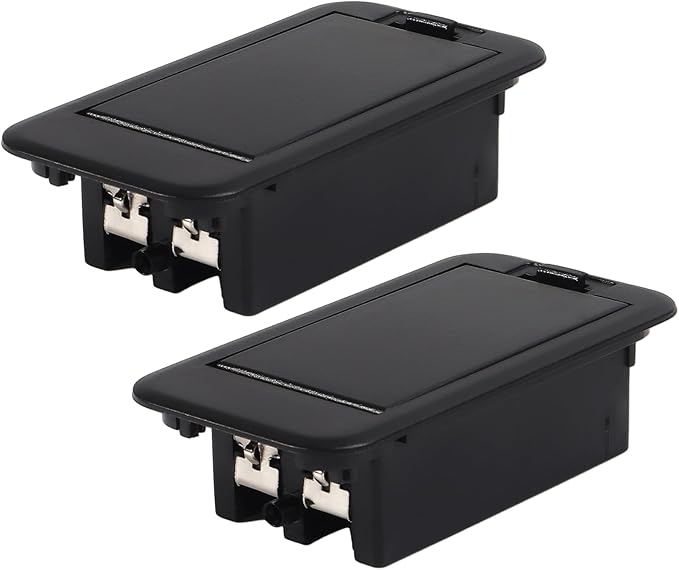 2pcs 9V Battery Cover Battery Box Case Compartment for Active Guitar Bass