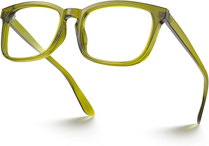 VISOONE Blue Light Blocking Glasses Square with Anti Computer Glare for Gaming Women and Men MONTANA