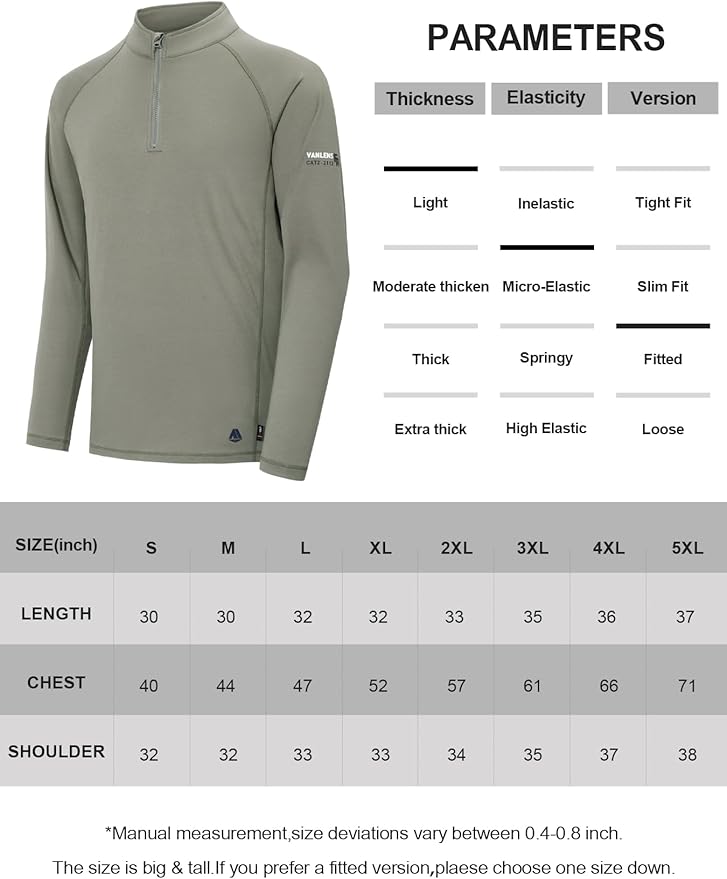 FR Shirts for Men Flame Resistant Shirt CAT2 Quarter Zip Up Pullover 1/4 Zip 5.5oz Light Weight
