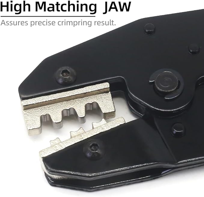 Crimping Tool for Solar PV Cable Connectors - Ratcheting Wire Crimpers - AWG 14/12/10 (2.5/4/6mm²) - Ratchet Terminal Crimper - Electrical Crimping Tool HS-2546