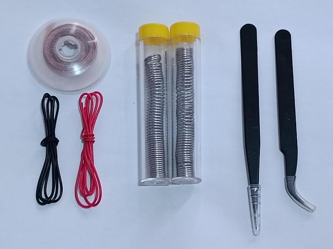 Soldering Iron Kit, Digital Multimeter Kit, Multi Tester, Voltage Tester, Measures AC/DC Voltage, Current, Resistance/Continuity/Diode/Triode. Solder Iron, Adjustable Temperature (Orange)