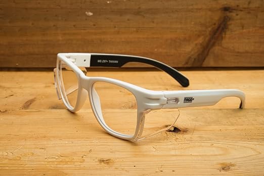 MAGID Y50 Safety Glasses, ANSI Z87.1, Anti-Fog UV Protection, Clear Lens, Side Shields, White Frame, 1 Pair, Y50WHAFC
