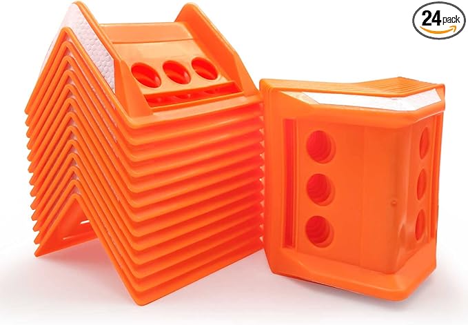Flatbed Edge Corner Protector Holder (24 Pack) Ratchet Strap Protector Heavy Duty Cargos Protector Flatbed Equipment for Shipping Cargo Protection