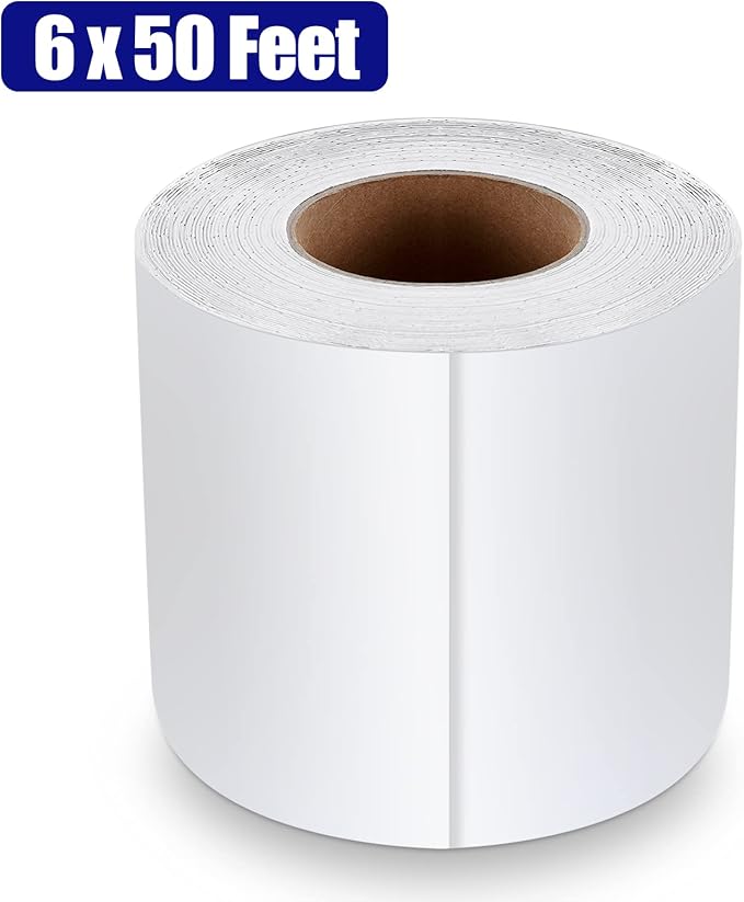 RV Roof Tape, 6 Inch x 50 Feet RV Sealant Tape, UV & Waterproof RV White Seal Tape for RV Repair, Window, Boat Sealing, Truck and Trailer Roof Sealant, Stop Camper Roof Leaks