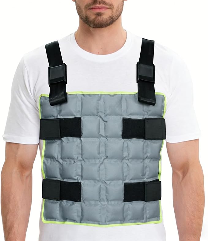 Cooling Vest for Men & Women with 72 Ice Cubes, Adjustable Ice Pack Vest, Ice Jacket & Cold Pack Vest for Long-Lasting Heat Relief, Perfect for Motorcycle Riding, Outdoor Work, Sports