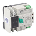 Power Automatic Transfer Switch 2P 110V 100A Mini ATS Generator Changeover Switch for Emergency Backup Power Transfer Din Rail Mount