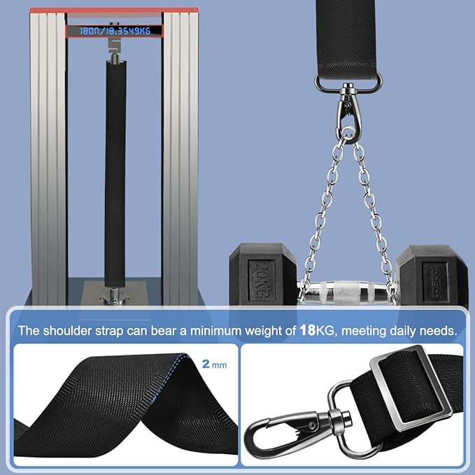 ZINZ Shoulder Strap 78" Belt with Neoprene Thick Padded, Universal Bag Strap with Double Adjustable Buckles and Metal Swivel Hooks,Ideal for Individuals 5'11" and Taller,Black