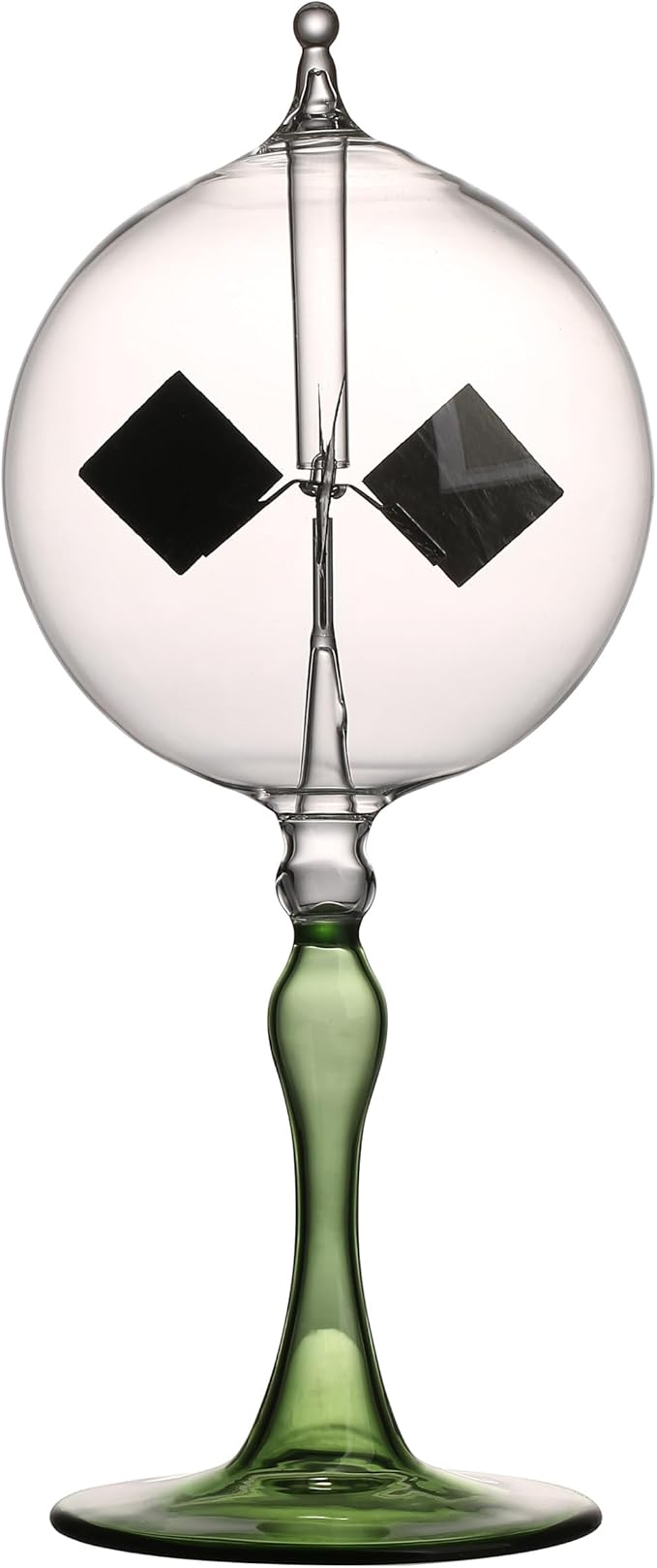 Large Solar Power Crookes Radiometer Gift Home Desk Decoration (Green)