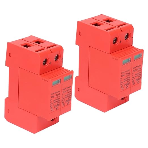 2P Protective Devices 2pcs 2P Protective Devices 40KA DC Photovoltaic Arrester with Remote Protectors (DC 750V)