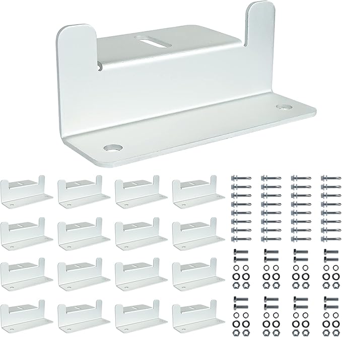 D&ONEHOS Solar Panel Mounting Z Brackets Lightweight Aluminum Corrosion-Free Construction for RVs, Trailers, Boats, Yachts, Wall and Other Off Gird Roof Installation, 16 Units per Set