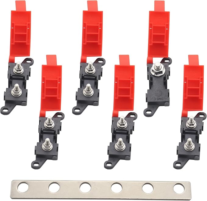 5way Fuse Block Midi Holder Automotive Marine Boat Car Audio Brass Fuse Holder Midi Fuses 100A 30A 60A