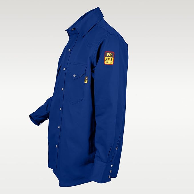 Just In Trend Flame Resistant Light Weight FR Shirt for Men - 88% Cotton, 12% Nylon, 7oz, NFPA 2112