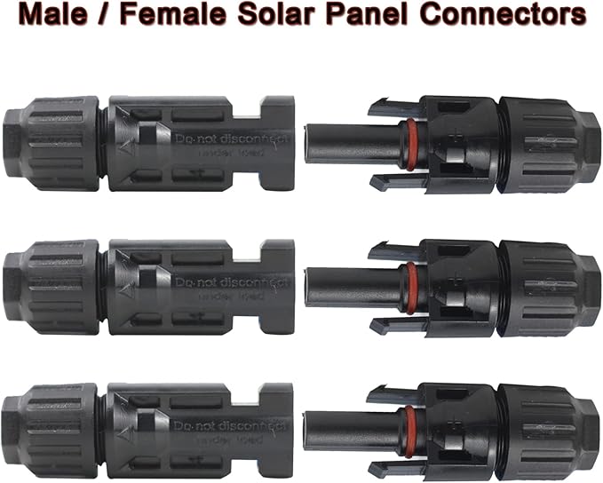 Solar Crimping Tool Kit LY-2546B Crimping Pliers with Male Female Solar Cable Connectors, Solar Spanner Wrench for Connectors Solar Panel 2.5/4/6mm² AWG14/12/10