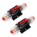 150 Amp Circuit Breaker 12V DC, 2-Pack Resettable Inline Fuse Holder Replacement with Manual Reset for Car Audio Amplifier, Marine Boat Trolling Motor, Auto Sound System Protection 150A Breaker