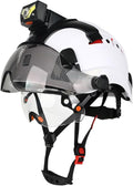 Safety Helmet Hard Hat with Detachable Headlamp Light and Visor Construction Hardhats for Men ANSI/ISEA Z89.1 Certified
