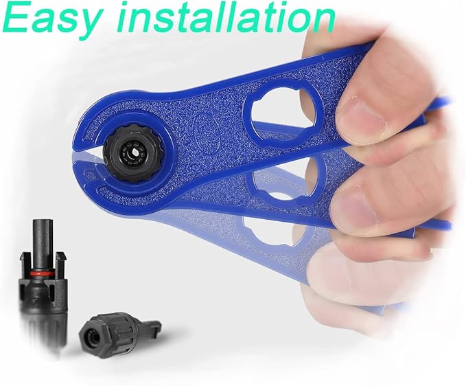 Solar Y Connector,Solar Y Branch Parallel Cable 2 to 4 Male Female Solar Connector Adapter,10AWG 45A Waterproof IP68 30CM Cable, for Solar Panels,Solar Cells,1 Pcs.(Y Solar 2-4)