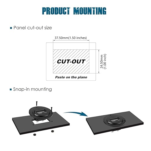 Runleader Digital LCD Hour Meter, AC/DC 5V to 277V,Maintenance Total Running Hours,Data Storage,Waterproof Design for Lawn Mower Generator Motorcycle Golf Cart Forklift Scrubber Machine.