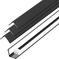 Black Wall Corner Protector, 4Pcs, Length 35.4in, Width 0.79in - Self Adhesive Metal Corner Protector for Aluminum Trim molding, Cabinet Edge Guard, Easy to Install