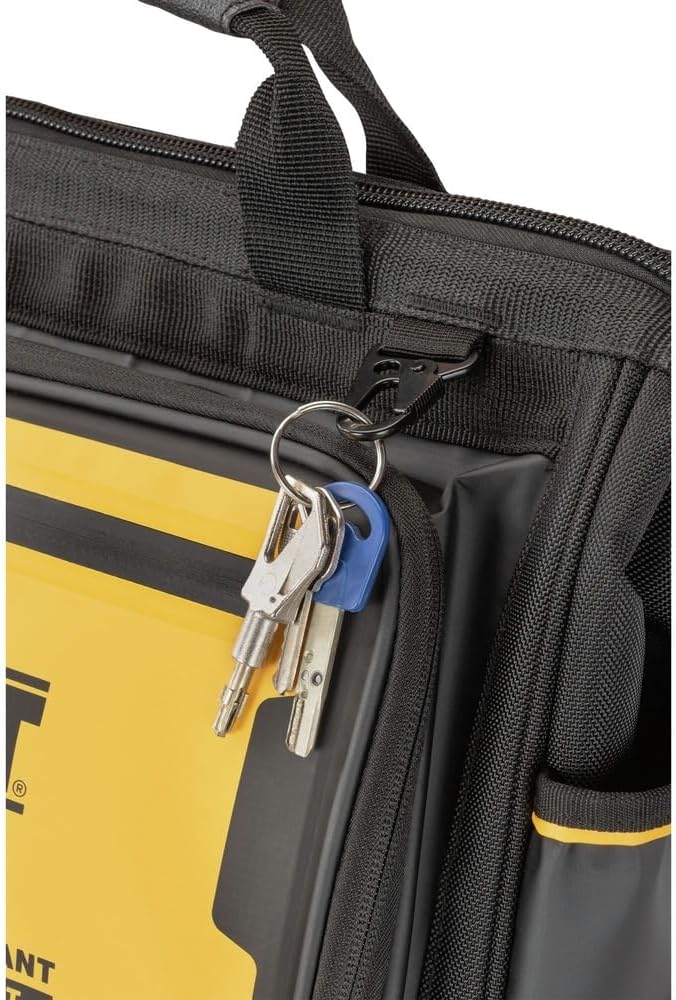 DEWALT Tool Bag, Water Resistant, Hard Bottom, 16-inch, Professional Tool Tote (DWST560103)