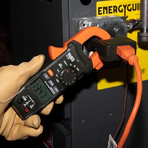 Klein Tools CL120 Digital Clamp Meter, Auto-Ranging 400 Amp AC, AC/DC Voltage, Resistance, Continuity, Non-Contact Voltage Tester Detection
