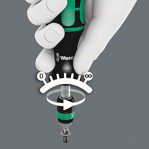Wera 05074701001 Series 7400 Kraftform adjustable torque screwdrivers (0.1-3.0 Nm) with Rapidaptor quick-release chuck, art. no. 7441 x 1.2-3.0 Nm