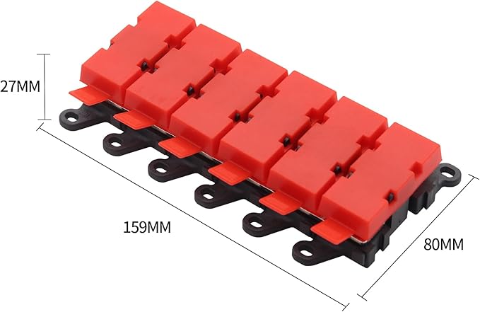5way Fuse Block Midi Holder Automotive Marine Boat Car Audio Brass Fuse Holder Midi Fuses 100A 30A 60A