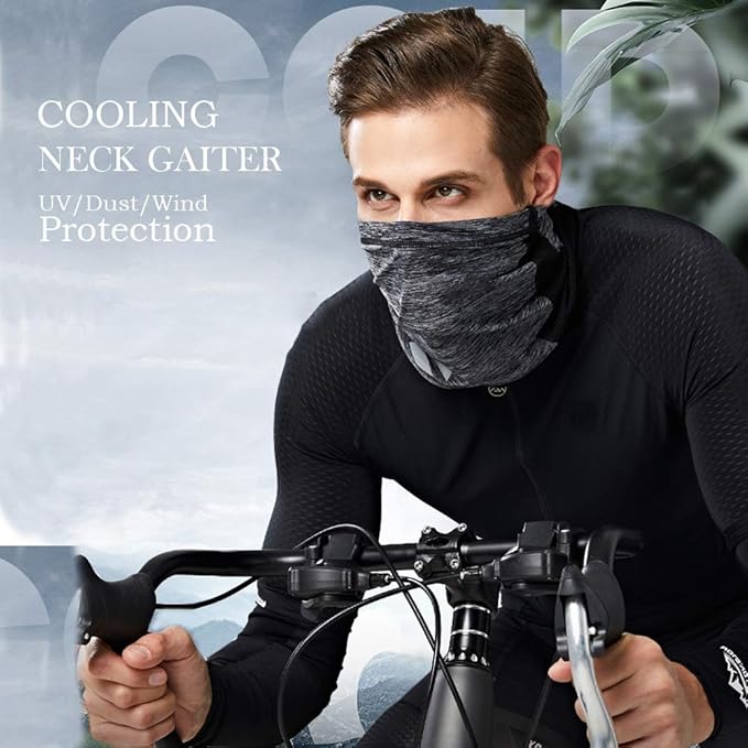 UV Protection Neck Gaiter, Adjustable Cooling Neck Gaiter for Men and Women