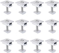 MECCANIXITY Solar Panel Middle Clamps 30mm Aluminium Solar Panel Mount Mid Clips for Solar Rail Mounting System Install Hardware 12 Pcs