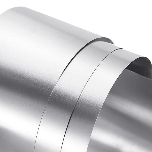 PATIKIL 4in x 78.7in Aluminum Flashing, 1pcs Aluminum Flashing Roll Roofing Aluminum Sheet Metal Strip Sheet Roll 0.2mm Shim for Roofs Gutters Door Window Machinery Repair Craft DIY