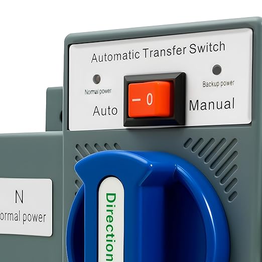 110V Dual Power Automatic Transfer Switch Dual Power Generator Changeover Switch 50HZ/60HZ (2P 63A Blue)