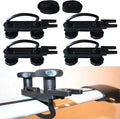4 PCS Stainless Steel Universal Roof Box U-Bolt Clamps Van Mounting Accessory Kit U Brackets Installation Accessory Van Roof Rack Mount Kit 85mm Inner Width with 8 Lock Nuts, 2 Straps