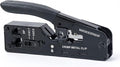 Network Crimper, Network Cable Stripper Cutter RJ45 Crimping Tool Ethernet Wire Cutter Crimper Crimping pliers for RJ11 RJ12 RJ45 6P6C/4C,8P8C Cat7 Cat6A Cat6 Cat5E Cat5 Modular Plugs Connectors