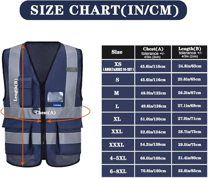 A-SAFETY small work vest navy