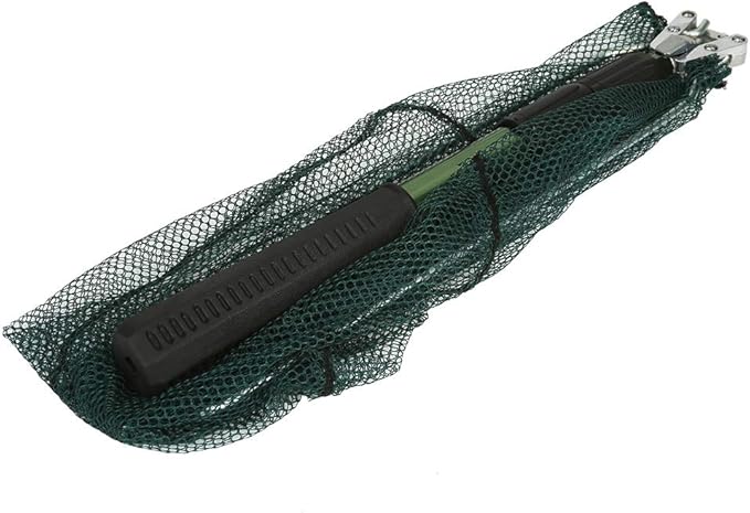 RESTCLOUD Fishing Landing Net with Telescoping Pole Handle, Fishing net Freshwater for Kids Men Women, Extend to 40-63 Inches