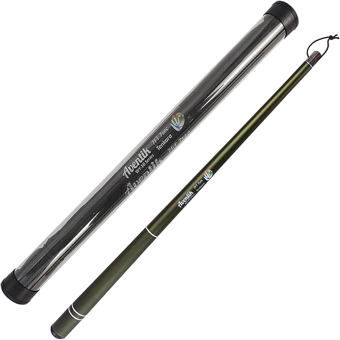 Aventik FreshStart Tenkara Rod in 7ft/8ft, Complete Beginner Tenkara Rod Kit, 24T Carbon Fiber, Easy to Cast Flexible Durable Lightweight and Compact