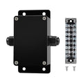 ABS IP67 Waterproof Dustproof Electrical Junction Box, with 15A 600V Barrier Terminal Cable Connector, 1 in/1 Out Power Junction Box（3.93 * 2.67 * 1.96in）