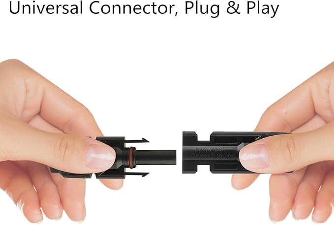 8 Pairs of Solar Connectors with 2 Spanners Compatible with 10-12AWG Cables