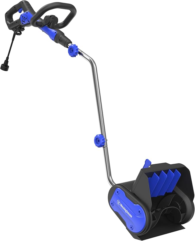 Westinghouse WSnow11S AC Corded Electric Snow Shovel, 11-inches Wide with 20 ft. Throwing Distance, Plows 300 lbs/min for Driveway/Steps/Sidewalk/Porch