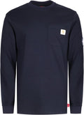 BOCOMAL FR Shirts Crewneck 7oz Midweight Flame Resistant Clothing NFPA2112 CAT2 Men's Fire Retardant Work Shirt