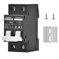DC 260V 500V 600V 800V 1000V Circuit Breaker MCB Solar Panel Protector PV System Battery Discharge Protector Automatic AC DC Univesal Thermomagnetic Black Color (25A)