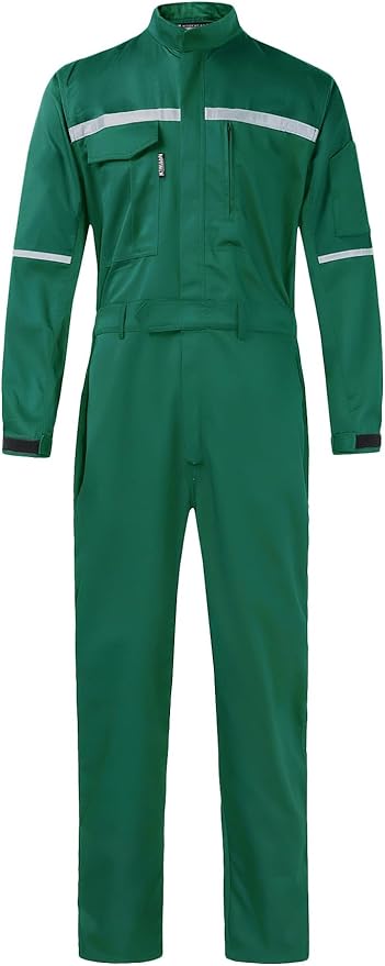 Mens Workwear Coveralls Multi Pockets Work Suit Mechanic Overalls Jumpsuits Unisex Long Sleeve Garage Coverall