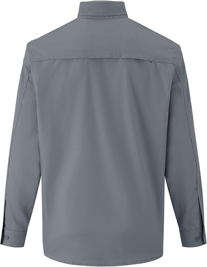 FR Ripstop & Waterproof Welding Shirts for Men 6.5oz Long Sleeve Button Down Fire Retardant 100% Cotton shirts CAT2