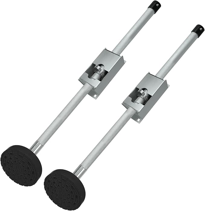 Ladder Leveler Non-Slip Rubber Leg Ladder Stabilizer, Adjustable Ladder Leg Level, Maximum Load Capacity 550 lbs, Fits Indoor and Outdoor Stairs and All Surfaces, Ladder Fittings 1 Pair (26 Inch)
