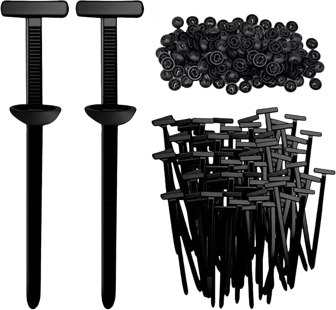 Nylon Universal Cable Tie Buckle - Heavy Duty Self-Locking Zip Ties with Pin & Button, UV-Resistant Multifunctional Fasteners for Auto Repair, Car Maintenance & Daily Fixing (40pcs)